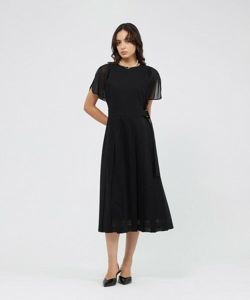 EPOCA / エポカ ロング・マキシ丈ワンピース | ウールボイル プリーツドレス | 詳細1