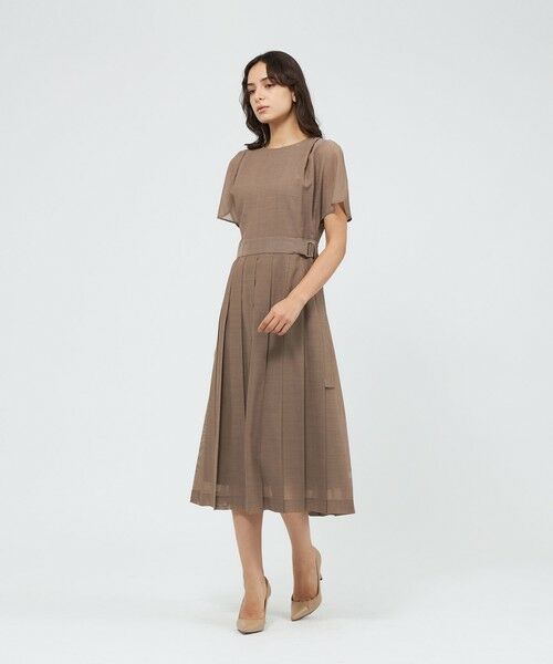 EPOCA / エポカ ロング・マキシ丈ワンピース | ウールボイル プリーツドレス | 詳細2