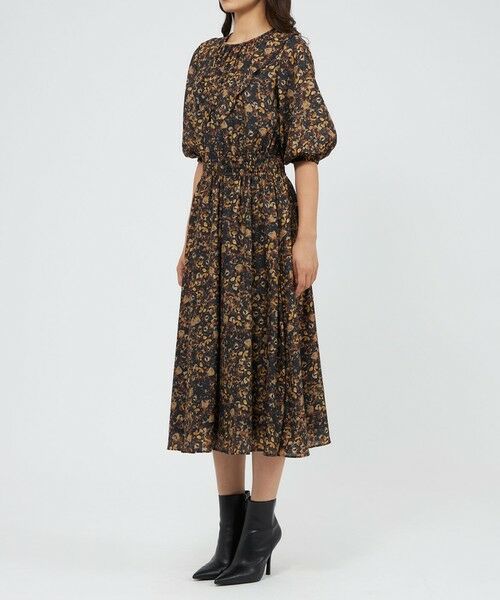 EPOCA / エポカ ロング・マキシ丈ワンピース | スモールフラワープリント フリルワンピース | 詳細3