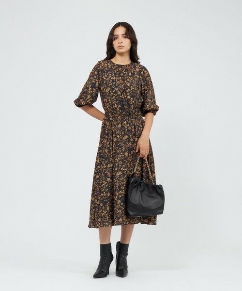 EPOCA / エポカ ロング・マキシ丈ワンピース | スモールフラワープリント フリルワンピース | 詳細1