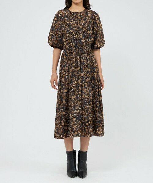 EPOCA / エポカ ロング・マキシ丈ワンピース | スモールフラワープリント フリルワンピース | 詳細2