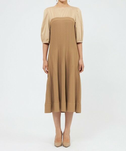 EPOCA / エポカ ロング・マキシ丈ワンピース | ドライポリエステル ニットコンビドレス | 詳細3