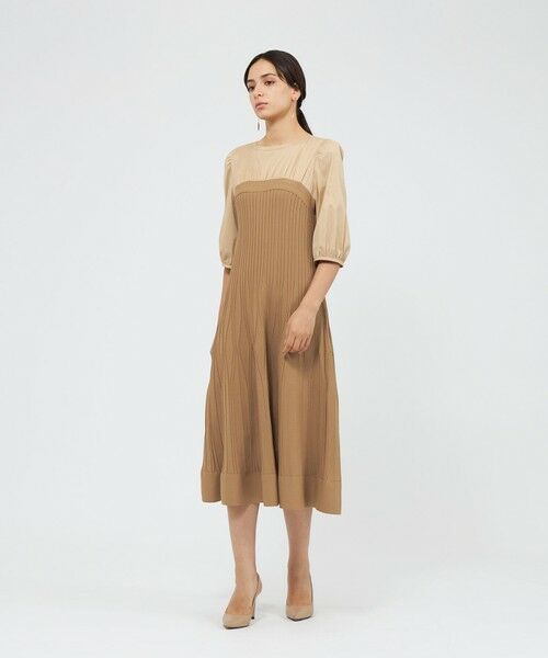 EPOCA / エポカ ロング・マキシ丈ワンピース | ドライポリエステル ニットコンビドレス | 詳細2