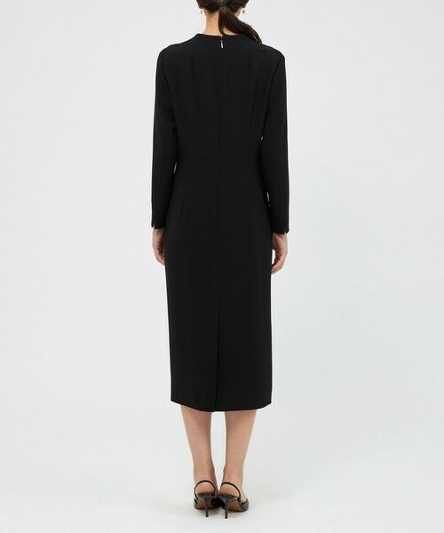 EPOCA / エポカ ロング・マキシ丈ワンピース | コンパクトダブルクロス Vネックワンピース | 詳細4