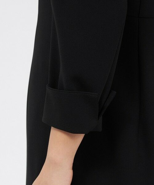 EPOCA / エポカ ロング・マキシ丈ワンピース | コンパクトダブルクロス Vネックワンピース | 詳細7