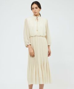 EPOCA / エポカ ロング・マキシ丈ワンピース | ドライジョーゼット プリーツワンピース