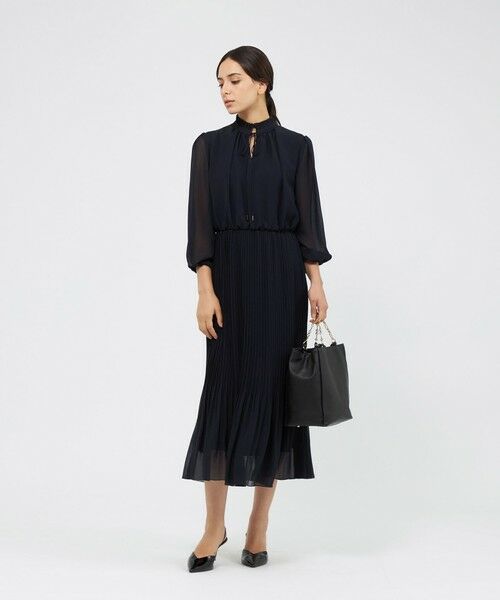 EPOCA / エポカ ロング・マキシ丈ワンピース | ドライジョーゼット プリーツワンピース | 詳細1