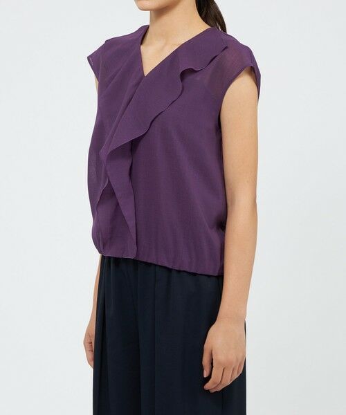 EPOCA / エポカ シャツ・ブラウス | ウールボイル フリルブラウス | 詳細4