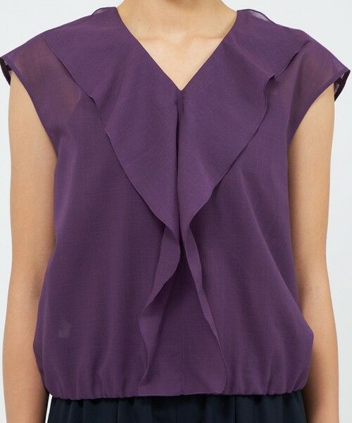 EPOCA / エポカ シャツ・ブラウス | ウールボイル フリルブラウス | 詳細6