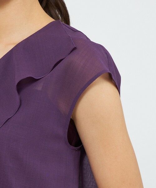 EPOCA / エポカ シャツ・ブラウス | ウールボイル フリルブラウス | 詳細8