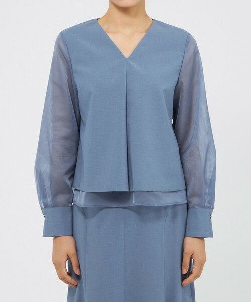 EPOCA / エポカ シャツ・ブラウス | ハイツイストクレープ Aラインブラウス | 詳細3