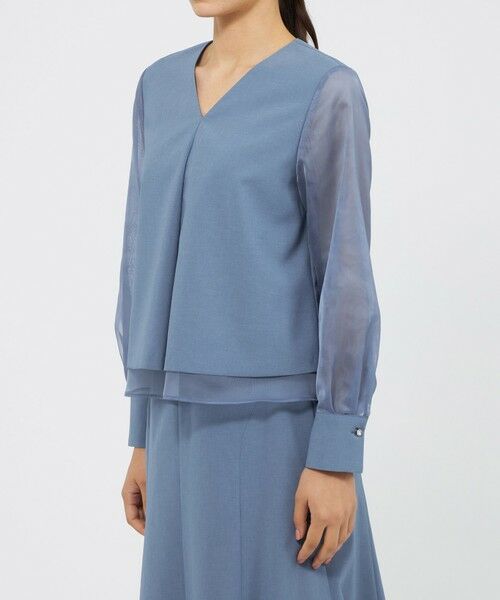 EPOCA / エポカ シャツ・ブラウス | ハイツイストクレープ Aラインブラウス | 詳細4