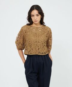 EPOCA / エポカ ニット・セーター | フラワーエンブロイダリー ニットカーディガン