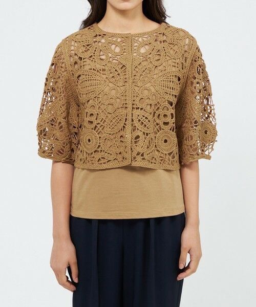 EPOCA / エポカ ニット・セーター | フラワーエンブロイダリー ニットカーディガン | 詳細11