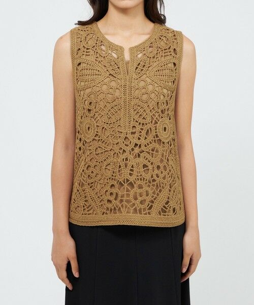 EPOCA / エポカ ニット・セーター | フラワーエンブロイダリー ニットジレ | 詳細6