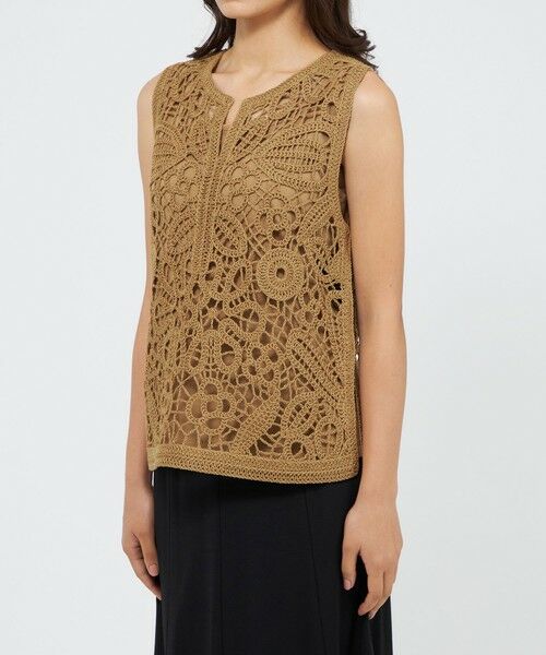 EPOCA / エポカ ニット・セーター | フラワーエンブロイダリー ニットジレ | 詳細7