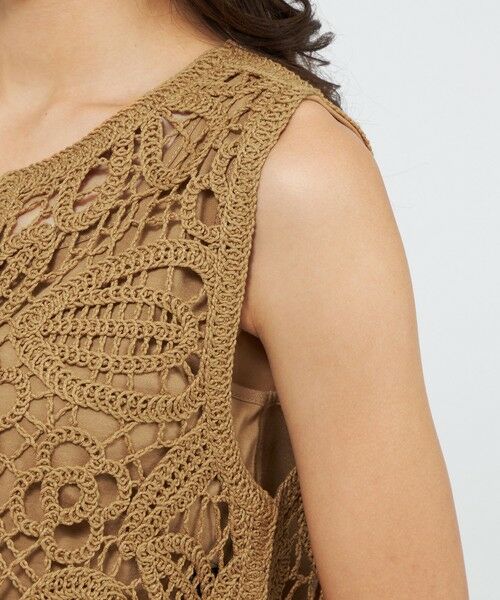 EPOCA / エポカ ニット・セーター | フラワーエンブロイダリー ニットジレ | 詳細9