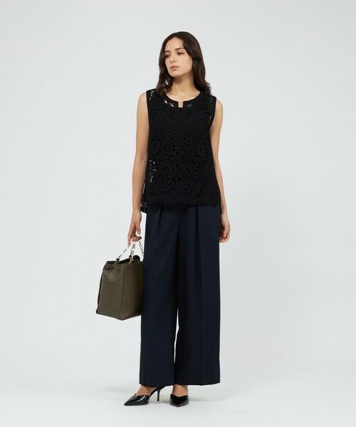 EPOCA / エポカ ニット・セーター | フラワーエンブロイダリー ニットジレ | 詳細1