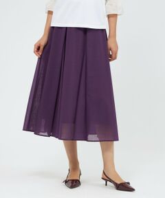 EPOCA / エポカ ロング・マキシ丈スカート | ウールボイル タックスカート