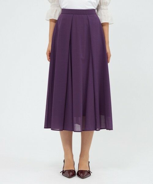 EPOCA / エポカ ロング・マキシ丈スカート | ウールボイル タックスカート | 詳細4
