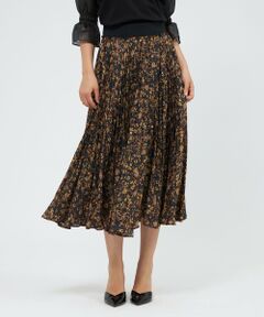 EPOCA / エポカ ロング・マキシ丈スカート | スモールフラワープリント アコーディオンプリーツスカート