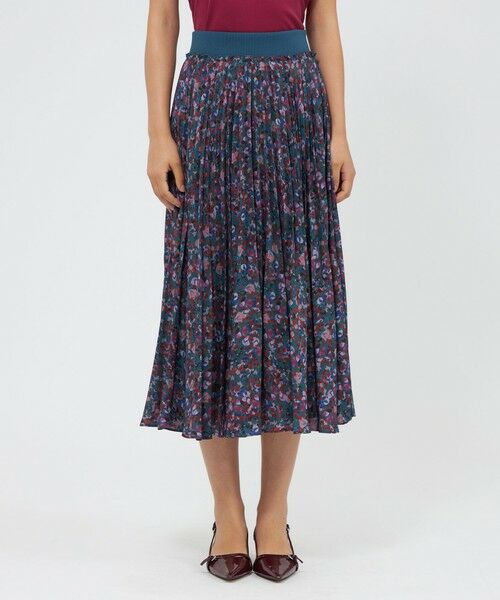 EPOCA / エポカ ロング・マキシ丈スカート | スモールフラワープリント アコーディオンプリーツスカート | 詳細5