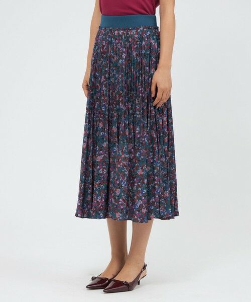 EPOCA / エポカ ロング・マキシ丈スカート | スモールフラワープリント アコーディオンプリーツスカート | 詳細6