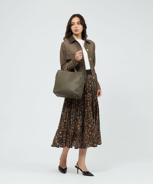 EPOCA / エポカ ロング・マキシ丈スカート | スモールフラワープリント アコーディオンプリーツスカート | 詳細2