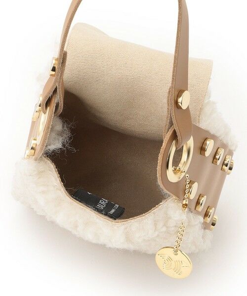 EPOCA / エポカ メッセンジャーバッグ・ウエストポーチ | 【LAURA DI MAGGIO】エコファーコンビハンドバッグ《WEB＆EPOCA THE SHOP店舗限定》 | 詳細4