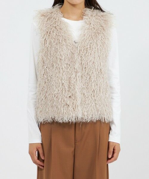 EPOCA / エポカ ノーカラージャケット | 【EPOCA STORIA】エコファージレ《WEB＆EPOCA THE SHOP店舗限定》 | 詳細4