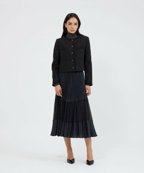 EPOCA / エポカ ノーカラージャケット | ブークレージャカード ノーカラージャケット | 詳細2