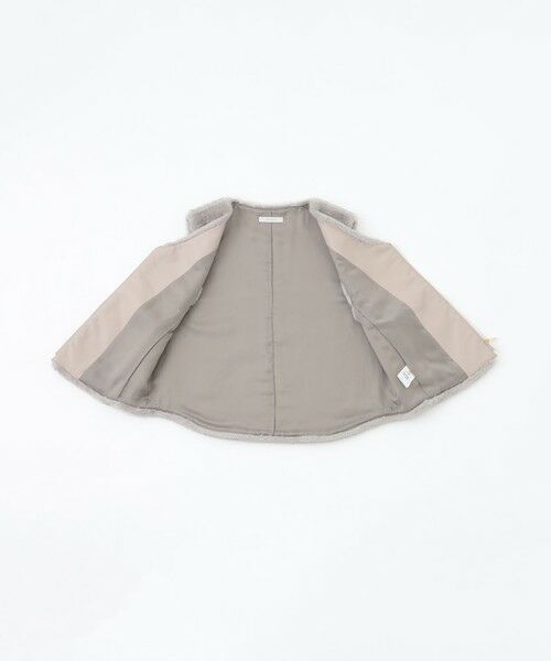 EPOCA / エポカ ノーカラージャケット | エコファーVネックジレ | 詳細11