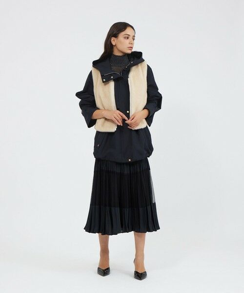 EPOCA / エポカ ノーカラージャケット | エコファーVネックジレ | 詳細2