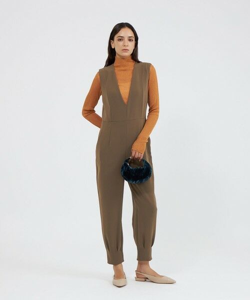 EPOCA / エポカ ロング・マキシ丈ワンピース | トリアセダブルクロス コンビネゾン | 詳細3