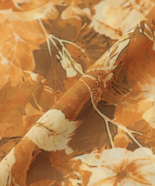 EPOCA / エポカ ロング・マキシ丈ワンピース | レイヤーフィオーレプリント プリーツドレス | 詳細8