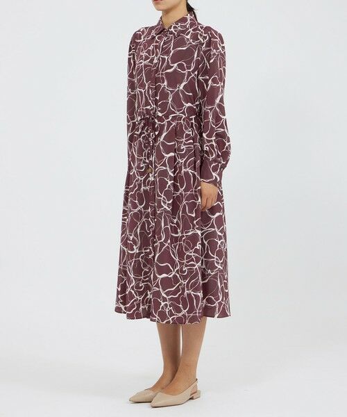 EPOCA / エポカ ロング・マキシ丈ワンピース | マーブルプリント シャツドレス | 詳細4