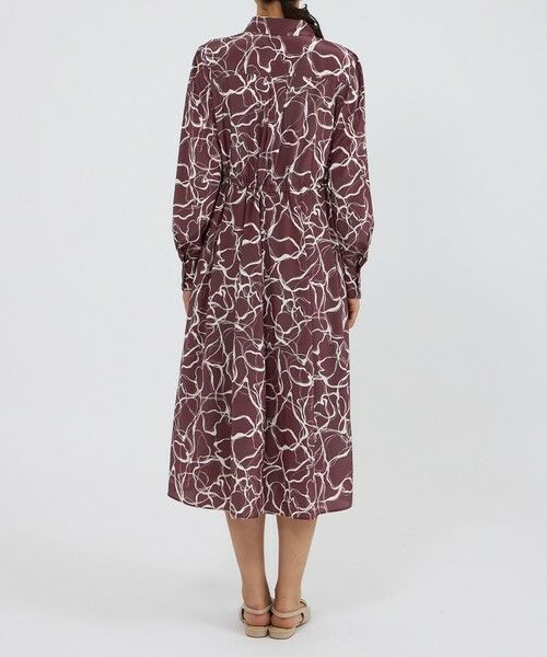 EPOCA / エポカ ロング・マキシ丈ワンピース | マーブルプリント シャツドレス | 詳細5