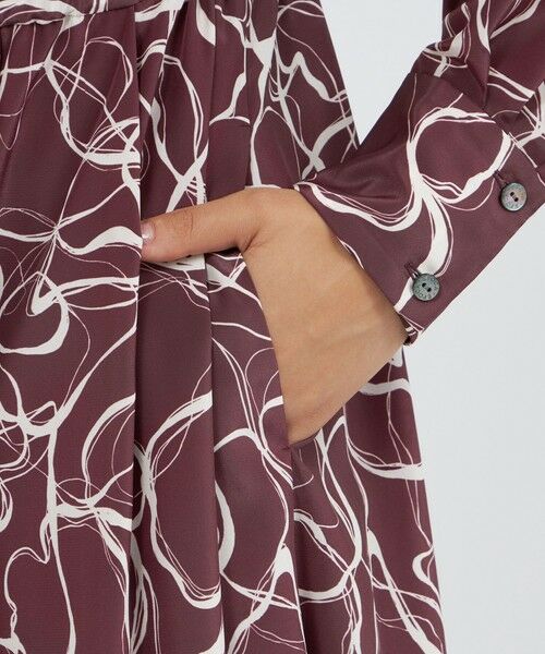 EPOCA / エポカ ロング・マキシ丈ワンピース | マーブルプリント シャツドレス | 詳細6