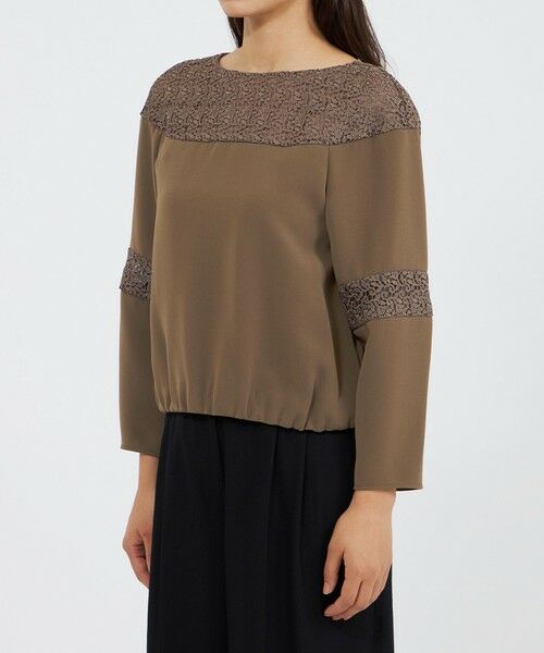 EPOCA / エポカ シャツ・ブラウス | トリアセダブルクロス レースコンビブラウス | 詳細4