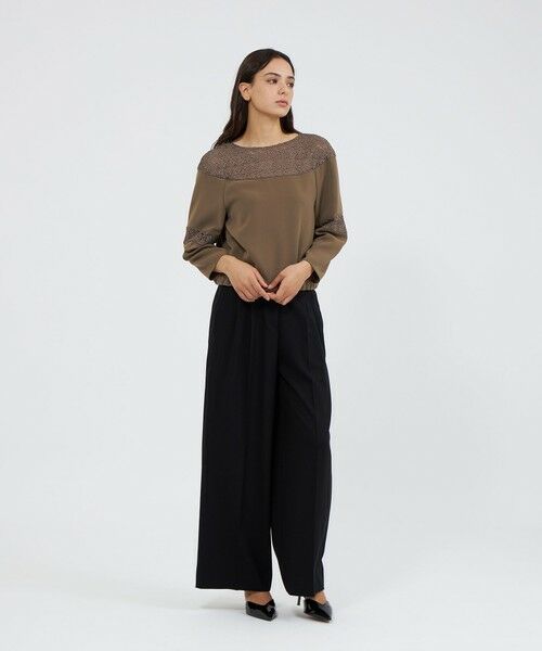 EPOCA / エポカ シャツ・ブラウス | トリアセダブルクロス レースコンビブラウス | 詳細2