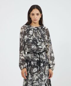 EPOCA / エポカ シャツ・ブラウス | レイヤーフィオーレプリント フリルブラウス