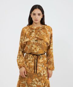 EPOCA / エポカ シャツ・ブラウス | レイヤーフィオーレプリント フリルブラウス