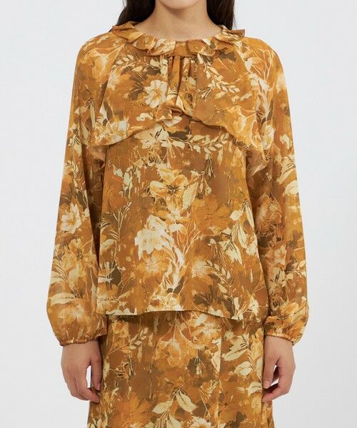 EPOCA / エポカ シャツ・ブラウス | レイヤーフィオーレプリント フリルブラウス | 詳細4