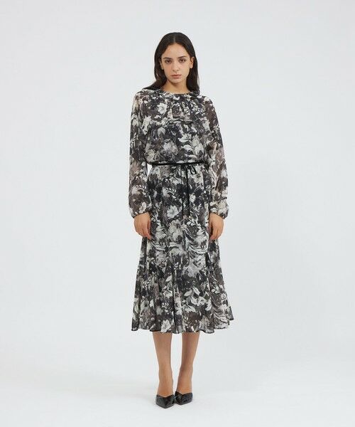 EPOCA / エポカ シャツ・ブラウス | レイヤーフィオーレプリント フリルブラウス | 詳細1