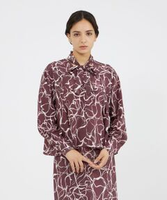 EPOCA / エポカ シャツ・ブラウス | マーブルプリント タイブラウス