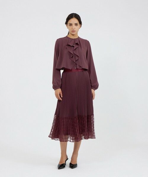 EPOCA / エポカ シャツ・ブラウス | パウダリージョーゼット フレアブラウス | 詳細4