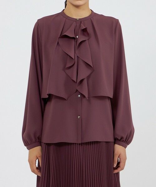 EPOCA / エポカ シャツ・ブラウス | パウダリージョーゼット フレアブラウス | 詳細6