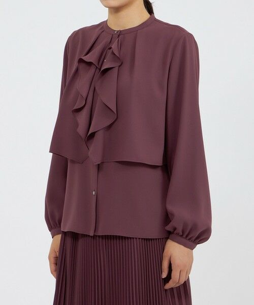 EPOCA / エポカ シャツ・ブラウス | パウダリージョーゼット フレアブラウス | 詳細7