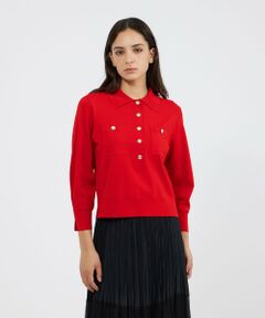 EPOCA / エポカ ニット・セーター | アセテートナイロン ニットポロ