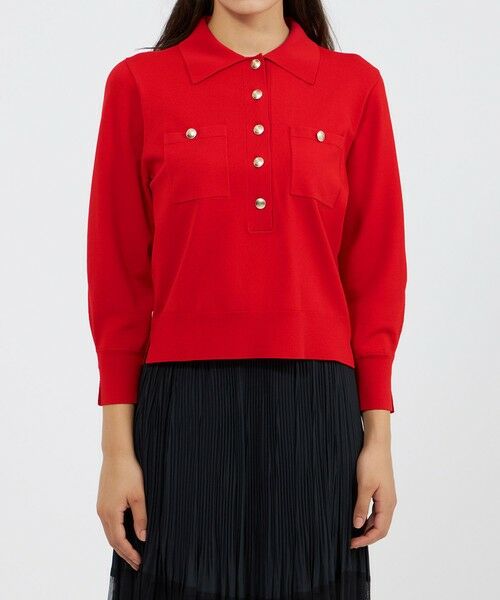 EPOCA / エポカ ニット・セーター | アセテートナイロン ニットポロ | 詳細4